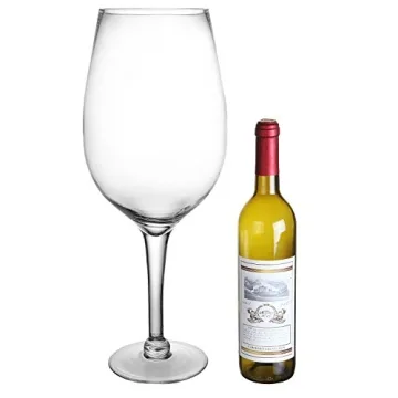 MyGift Giant 20-Inch Decorative Wine Glass for Celebrations