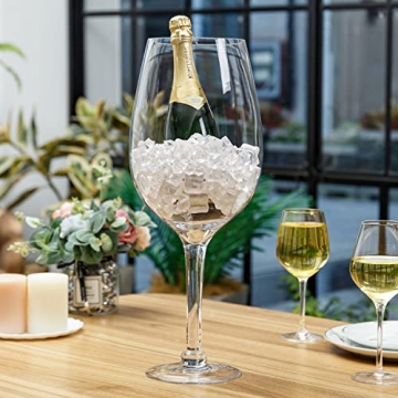 MyGift Giant 20-Inch Decorative Wine Glass for Celebrations