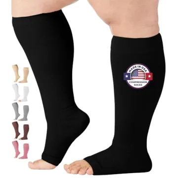 MOJO Compression Socks for Comfort and Support - Toeless Designs for All-Day Wear, Available in 7 Si...