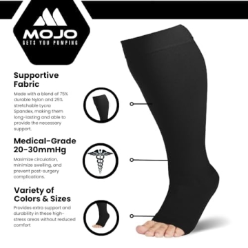 MOJO Compression Socks for Men and Women 20-30 mmHg
