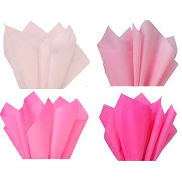 A1 Bakery Supplies Pink Mix 1 - Gift Wrapping Tissue Paper 96 Sheets 15" x 20" Premium Gift wrap Tis...