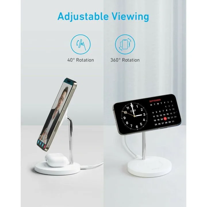 Anker PowerWave 2-in-1 Magnetic Charging Stand