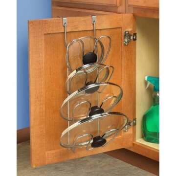 Spectrum Over Door Cabinet Lid Organizer for Efficient Storage