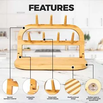 Sydney's Season Bottle Drying Rack Space Saving, Travel Bottle Cleaner Kit, Baby Drying Rack, Travel...