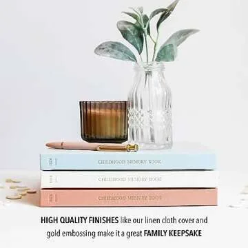 Childhood Memory Book (Sky Blue, 175 Pages) - Milestone & Child Memory Book from Pregnancy to Year Eighteen – Childhood Memory Journal for Parents