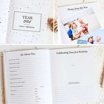 Childhood Memory Book (Sky Blue, 175 Pages) - Milestone & Child Memory Book from Pregnancy to Year Eighteen – Childhood Memory Journal for Parents