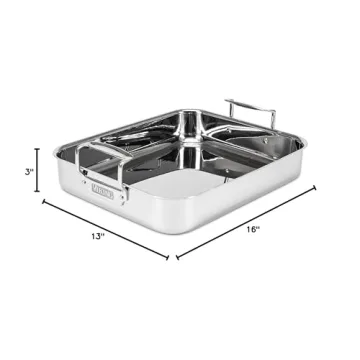 Viking Culinary 3-Ply Roasting Pan for Perfect Roasts