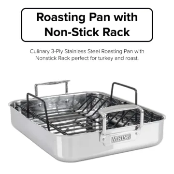 Viking Culinary 3-Ply Roasting Pan for Perfect Roasts