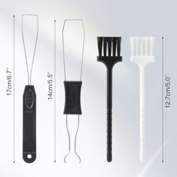 Quacc Keycap Remover Tool Set – 2 PCS Pullers & Brushes for Keyboards