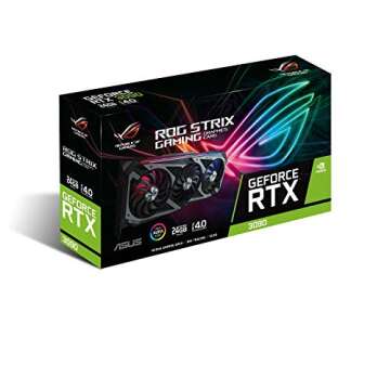 ASUS ROG STRIX NVIDIA GeForce RTX 3090 Gaming Graphics Card- PCIe 4.0, 24GB GDDR6X, HDMI 2.1, Displa...