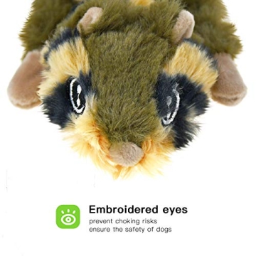 SHARLOVY Dog Chew Toys 6 Pack Plush Crinkle Squeaky