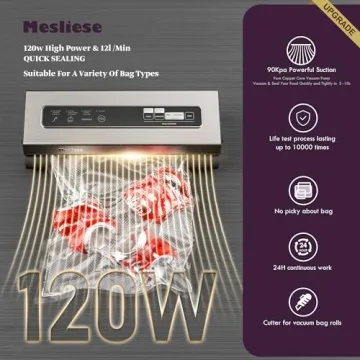 Mesliese Vacuum Sealer Compact Food Preservation System