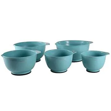 KitchenAid Classic Mixing Bowls, Set of 5, Aqua Sky 2