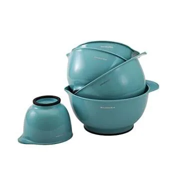 KitchenAid Classic Mixing Bowls, Set of 5, Aqua Sky 2