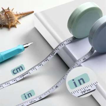 Tape Measure,3 Pack Soft Sewing Tape Measure for Body Measuring, 79 Inchs Mini Measurement Tape,Premium Retractable Fabric and Cloth Tape Measure, Handy (Pink/Green/Blue)