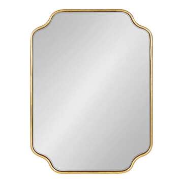 Glam Scalloped Wall Mirror - Kate and Laurel 18x24