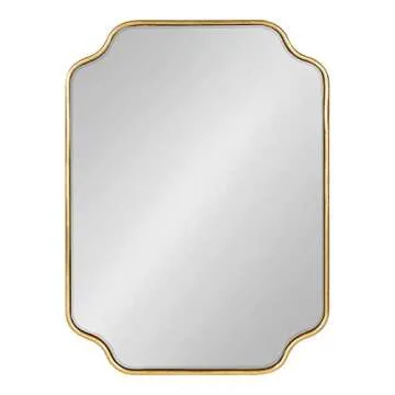 Glam Scalloped Wall Mirror - Kate and Laurel 18x24
