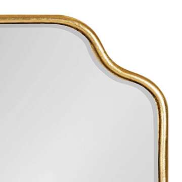 Glam Scalloped Wall Mirror - Kate and Laurel 18x24