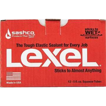 Sashco 13013-2 13013 5oz Sealants Clear Lexel Adhesive Caulk, 5-Ounce
