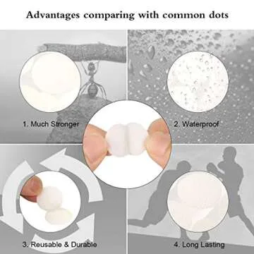 Self Adhesive Dots 1100pcs Strong Hook & Loop for Crafts