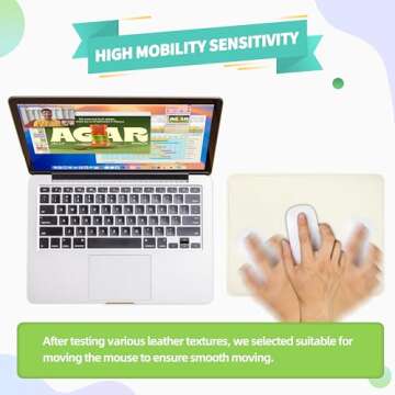 Premium PU Leather Mouse Pad for Comfort and Style