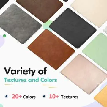 Premium PU Leather Mouse Pad for Comfort and Style