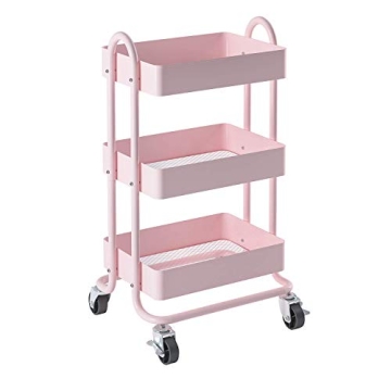 MIOCASA 3-Tier Utility Rolling Cart Perfect for Home & Office
