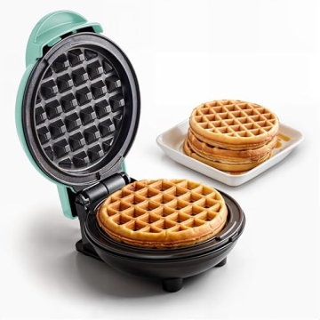 Elite Gourmet EWM015M Electric Nonstick 4.5-inch Mini Waffle Maker - Perfect for Waffles, Chaffles, ...