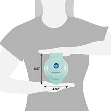 Elite Gourmet 4.5-Inch Mini Waffle Maker for Healthy Snacks