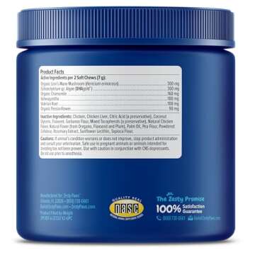 Zesty Paws Senior Advanced Calming & Cognition Soft Chews for Dogs - Supplements for Dog Brain Health & Nervous System Support + Calming & Relaxation -with Ashwagandha, DHA & Melatonin