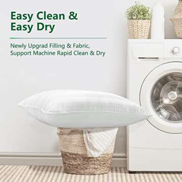 COZSINOOR Queen Size Cooling Bed Pillows for Sleeping: Hotel Quality, Set of 2 - Down Alternative Mi...