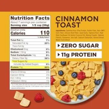 Cinnamon Toast Cereal | Low Carb, Vegan, Keto-Friendly 4 Pack