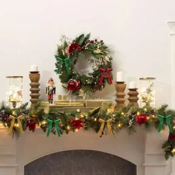 VISPAD Beige Velvet Ribbon 1 Inch x 10 Yards, Single Face Velvet Ribbons Perfect for Gift Wrapping, Wedding Party, Christmas Wreath Decoration, Hair Bows Ribbon, Valentine's Day, Bouquet - 1 Roll