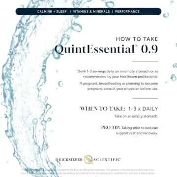 Quicksilver Scientific Quintessential 0.9 Sachets - Isotonic Solution with Sea Water Minerals + Alpine Spring Water - Liquid Hydration, Electrolyte + Multi Minerals Supplement (30 Count)