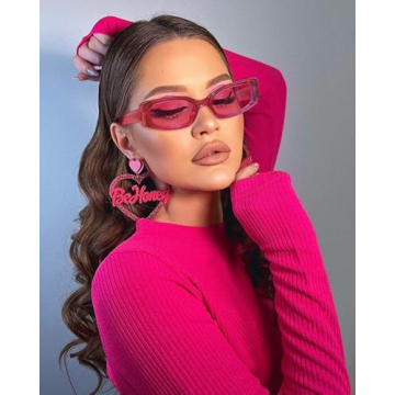 Retro Pink Y2K Sunglasses Women UV400 Protection Fashion