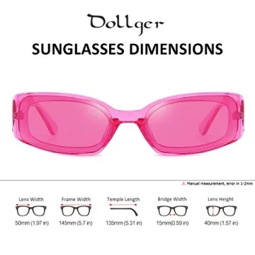 Retro Pink Y2K Sunglasses Women UV400 Protection Fashion