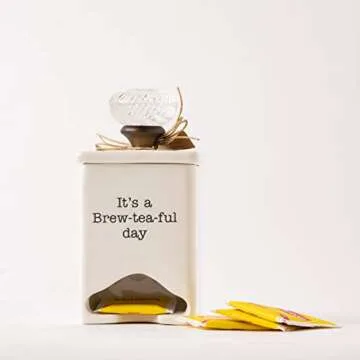 Ceramic Tea Bag Caddy - Charming Home Accessory