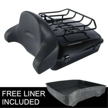 Chopped Tour Pack Pak Trunk Backrest & Top Luggage Rack Mounting Bracket Fit for Harley Touring Road King FLHR Street Electra Glide Ultra-Classic 2014-2023; Road Glide FLTRX Special FLTRXS 2015-2023