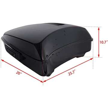 Chopped Tour Pack Pak Trunk Backrest & Top Luggage Rack Mounting Bracket Fit for Harley Touring Road King FLHR Street Electra Glide Ultra-Classic 2014-2023; Road Glide FLTRX Special FLTRXS 2015-2023