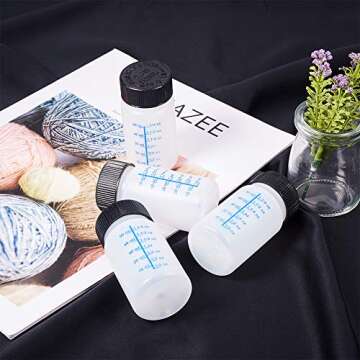 WANDIC Paint Touch Up Bottles with Brush and Mixing Ball, 8 Pcs Touchup Paint Applicator Bottle for Car, Model and Hobby Painting - 60 ml Liquid Capacity