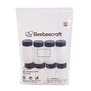 WANDIC Paint Touch Up Bottles with Brush and Mixing Ball, 8 Pcs Touchup Paint Applicator Bottle for Car, Model and Hobby Painting - 60 ml Liquid Capacity