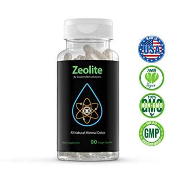 Suspended Solutions - Zeolite Clinoptilolite - 90 Capsules - Responsibly Mined - All Natural Mineral...