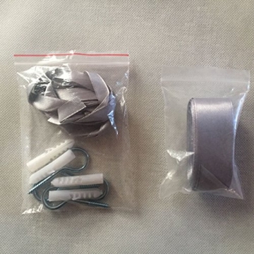 Joyreap Canopy Bed Curtain Royal Luxurious Drape Gray-Blue