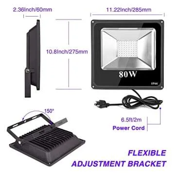 Lightimetunnel 80W LED Black Light for Parties and Events