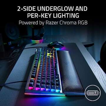 Razer BlackWidow V4 Gaming Keyboard - Green Switch, RGB
