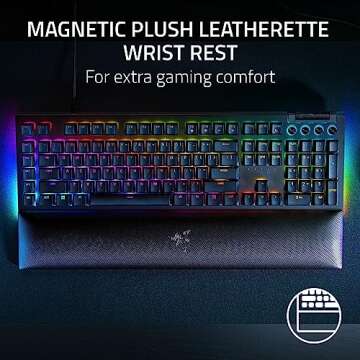 Razer BlackWidow V4 Gaming Keyboard - Green Switch, RGB