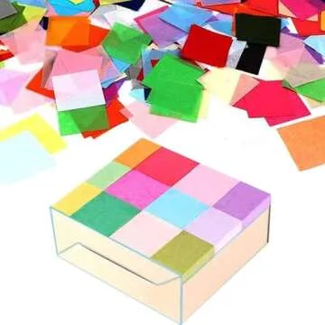 Firstop 3000pcs 2in Tissue Paper Squares for Creative Crafts