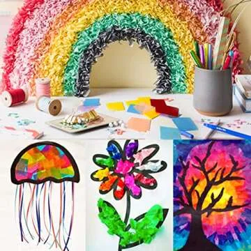 Firstop 3000pcs 2in Tissue Paper Squares for Creative Crafts