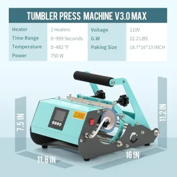 Buy PYD Life Tumbler Heat Press for Sublimation Needs