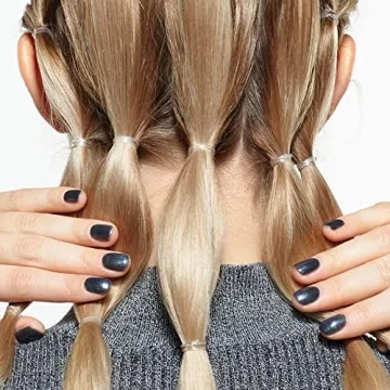 Clear Hair Elastics, BEBEEPOO 2000pcs Mini Rubber Bands for Hair, Clear Mini Elastic Hair Ties with Small Box, Soft Small Hair Tties for Girls Kids Women